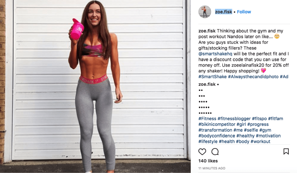 fitness health blogger