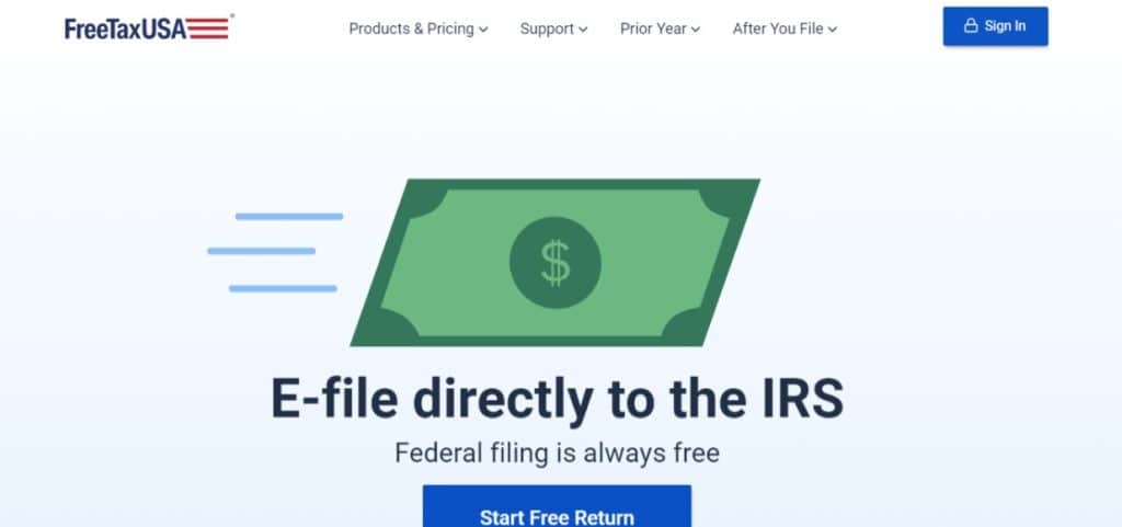 freetaxusa-best tax software for small business