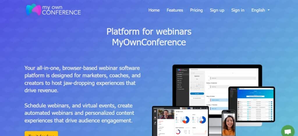 my own conference-Best webinar platform for small business