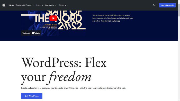 WordPress - Homepage