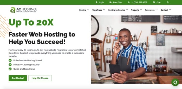 Best Web Host for Small Business, A2 Hosting
