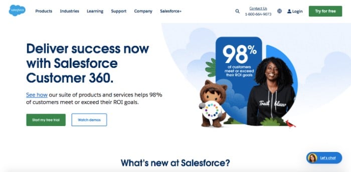 Best CRM for Small Business, Salesforce