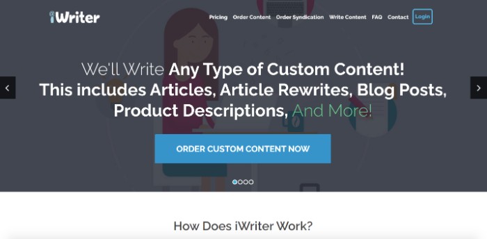 Content Writing Services, iWriter
