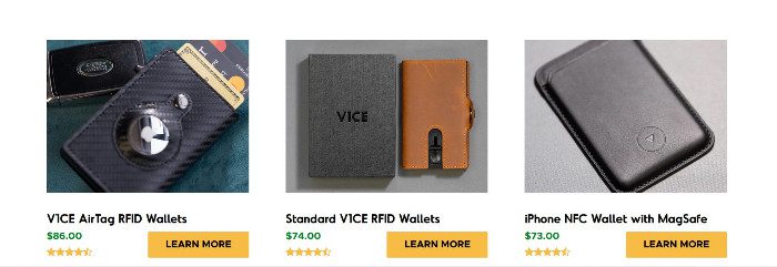 V1ce wallets
