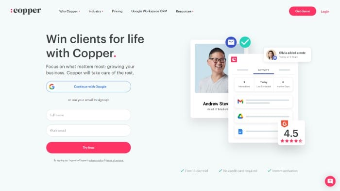 copper - homepage