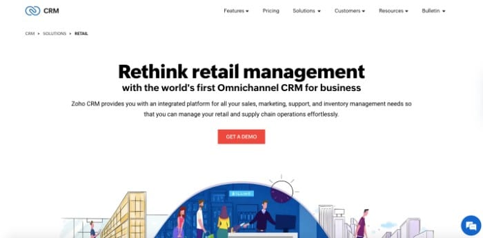 Best CRM for Retail, Zoho CRM