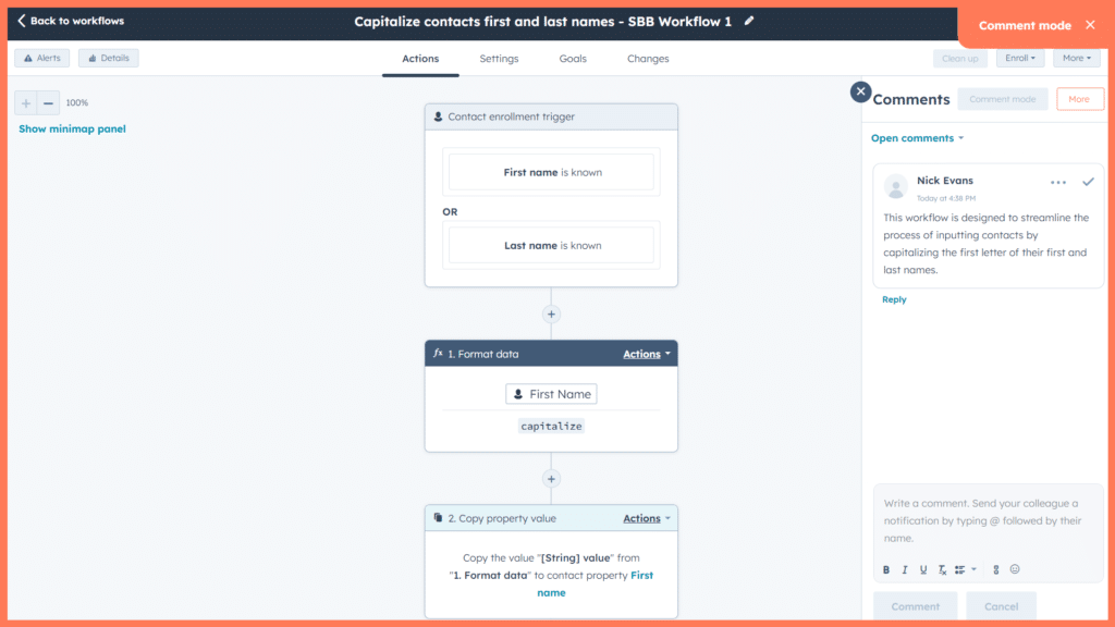 HubSpot Operations Hub Review - Contacts Workflow