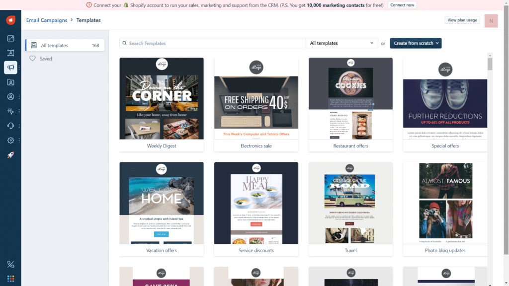 freshmarketer review - templates