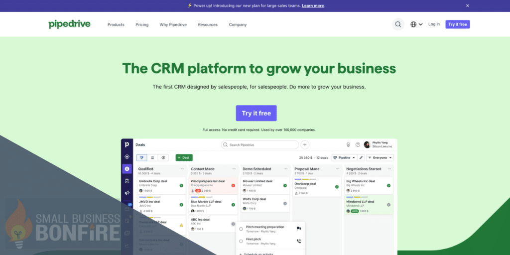 CRM Examples - Pipedrive