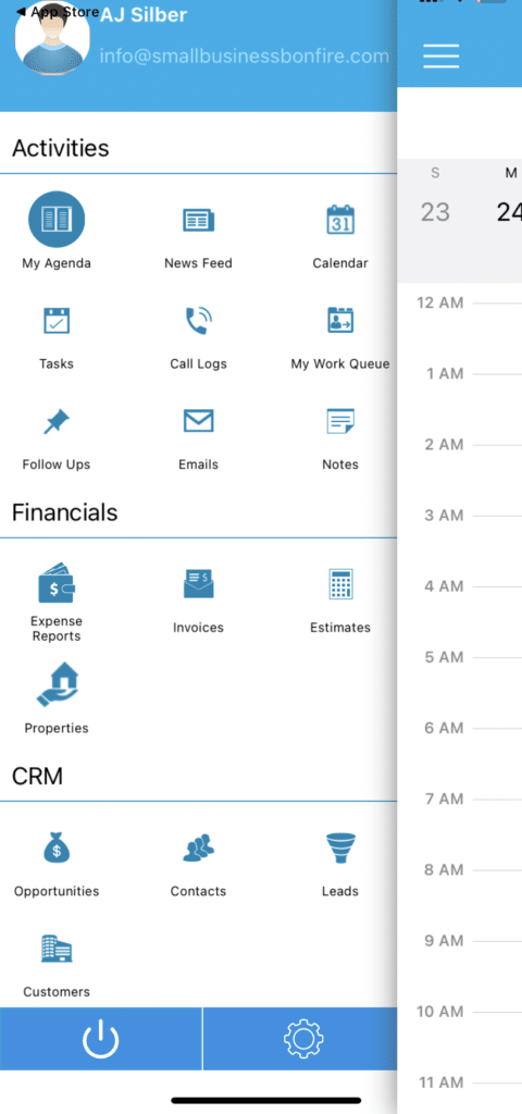 Apptivo CRM Review - Mobile Dashboard