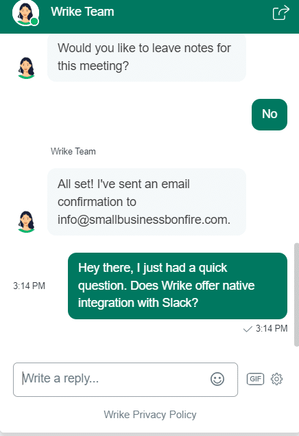 Wrike Review - Customer Support