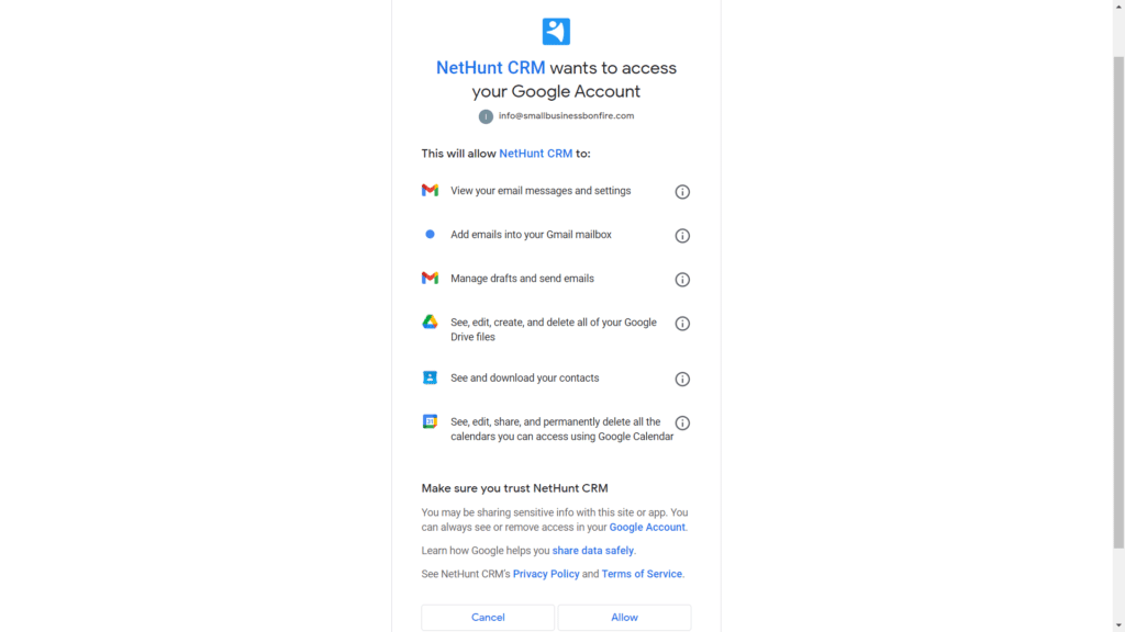 NetHunt CRM Review - Gmail Integration