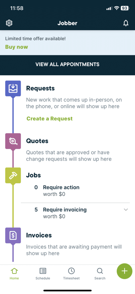 Jobber Review - Mobile App